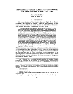 Procedural Versus Substantive Economic Due Process for Public