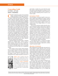 Conceding Guilt - American Bar Association