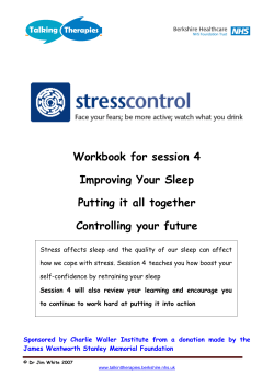 Stress Control - Talking Therapies