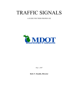 TRAFFIC SIGNALS A Guide for Their Proper Use