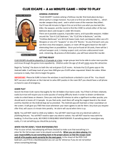 clue escape &ndash; a 60 minute game &ndash; how to play