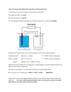 Chem 150 Answer Key Problem Electrochemistry and