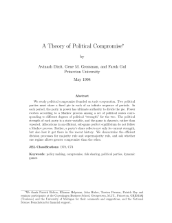 A Theory of Political Compromises