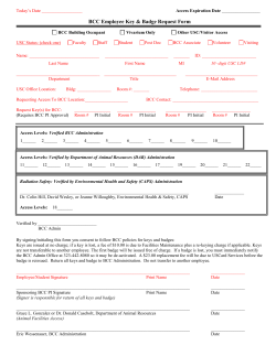 (BCC) building access form