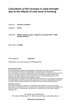 Calculation of the increase in yield strength due to the - E