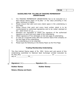 TM ID GUIDELINES FOR FILLING UP TRADING MEMBERSHIP