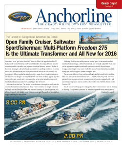Open Family Cruiser, Saltwater Sportfisherman: Multi - Grady