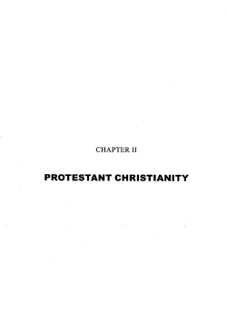 PROTESTANT CHRISTIANITY