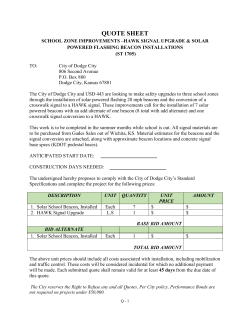 quote request - City of Dodge City