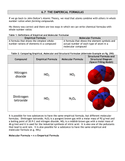 Empirical Formulas
