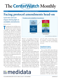 Facing protocol amendments head-on