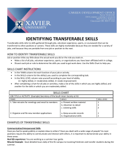identifying transferable skills