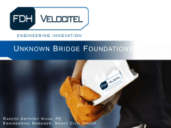 Advanced Inspection of Bridges