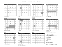 2016-2017 Calendar - Benton School District