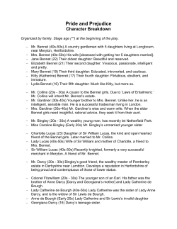 Pride and Prejudice - Lewis Family Playhouse