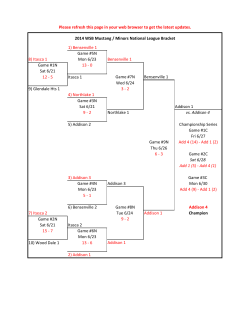 1) Bensenville 1 Game #5N 8) Itasca 1 Mon 6/23 Bensenville 1