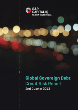 Global Sovereign Debt - A Market Driven Perspective: 2nd Quarter