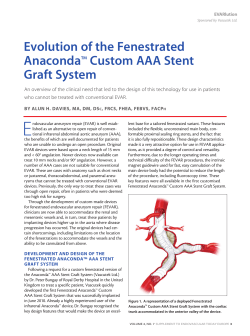 Evolution of the Fenestrated Anaconda™ Custom AAA Stent Graft