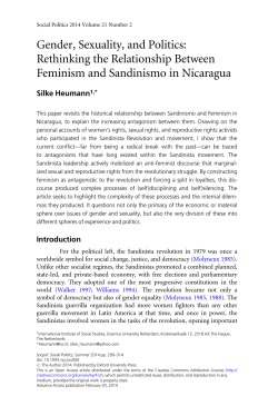 Gender, Sexuality, and Politics: Rethinking the