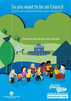 2014 Council Election - So you want to be on Council