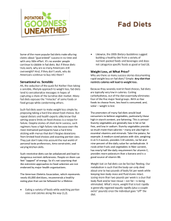 Fad Diets - Potatoes USA