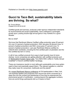 Gucci to Taco Bell, sustainability labels are thriving. So