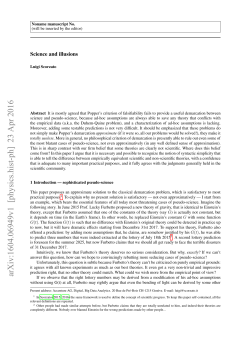 Science and Illusions