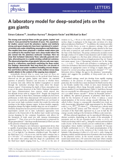 A laboratory model for deep-seated jets on the gas giants