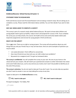 14+ year olds - Perth and Kinross Council