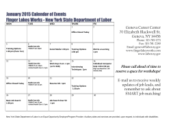 Geneva Career Center 70 Elizabeth Blackwell St