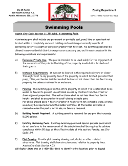 Swimming Pools - City of Austin, Mn