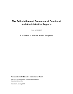 The Delimitation and Coherence of Functional and