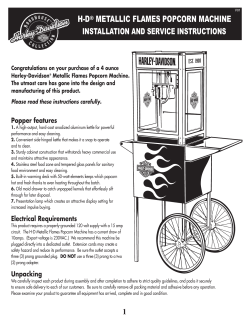 hd&reg; metallic flames popcorn machine