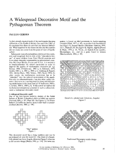 A Widespread Decorative Motif and the Pythagorean Theorem
