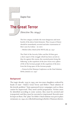 The Great Terror - Hoover Institution