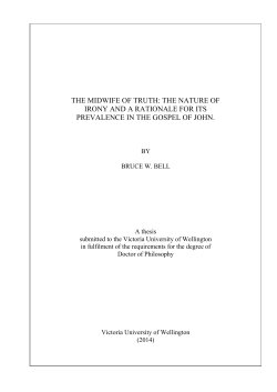 THE MIDWIFE OF TRUTH: THE NATURE OF IRONY AND A