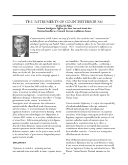 THE INSTRUMENTS OF COUNTERTERRORISM