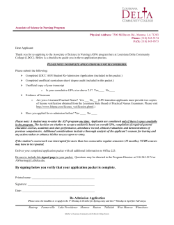 By signing below you verify that your application packet is complete.