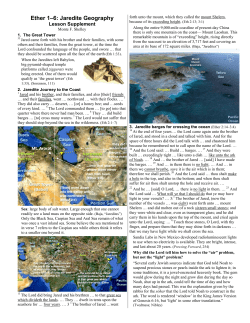 BoM 45- Handout- Jaredite Geography