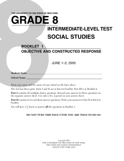 Book 1 - Regents