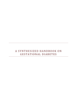 a synthesized handbook on gestational diabetes
