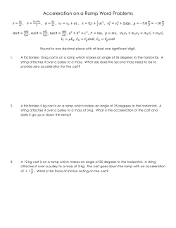 Acceleration on a Ramp Word Problems