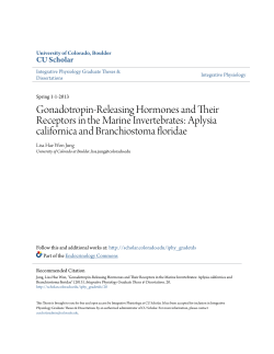 Aplysia californica and Branchiostoma floridae