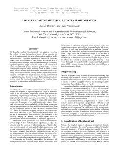 LOCALLY ADAPTIVE MULTISCALE CONTRAST OPTIMIZATION