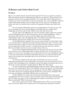 If Romeo and Juliet Had Lived