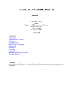 chemistry of natural products