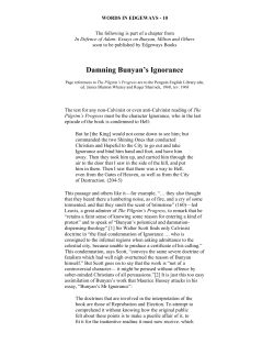 Damning Bunyan`s Ignorance