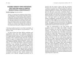 flexible debate topics revisited: the case for logical limited