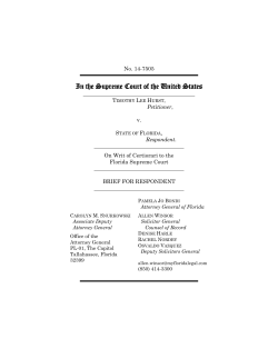 Brief of respondent Florida filed.