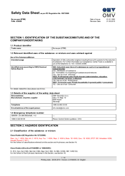Safety Data Sheet as per EC Regulation No. 1907